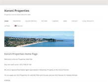 Tablet Screenshot of koroniproperties.com